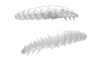 LIBRA LURES LARVA 35 mm Cheese, 12 Stück, 001 White